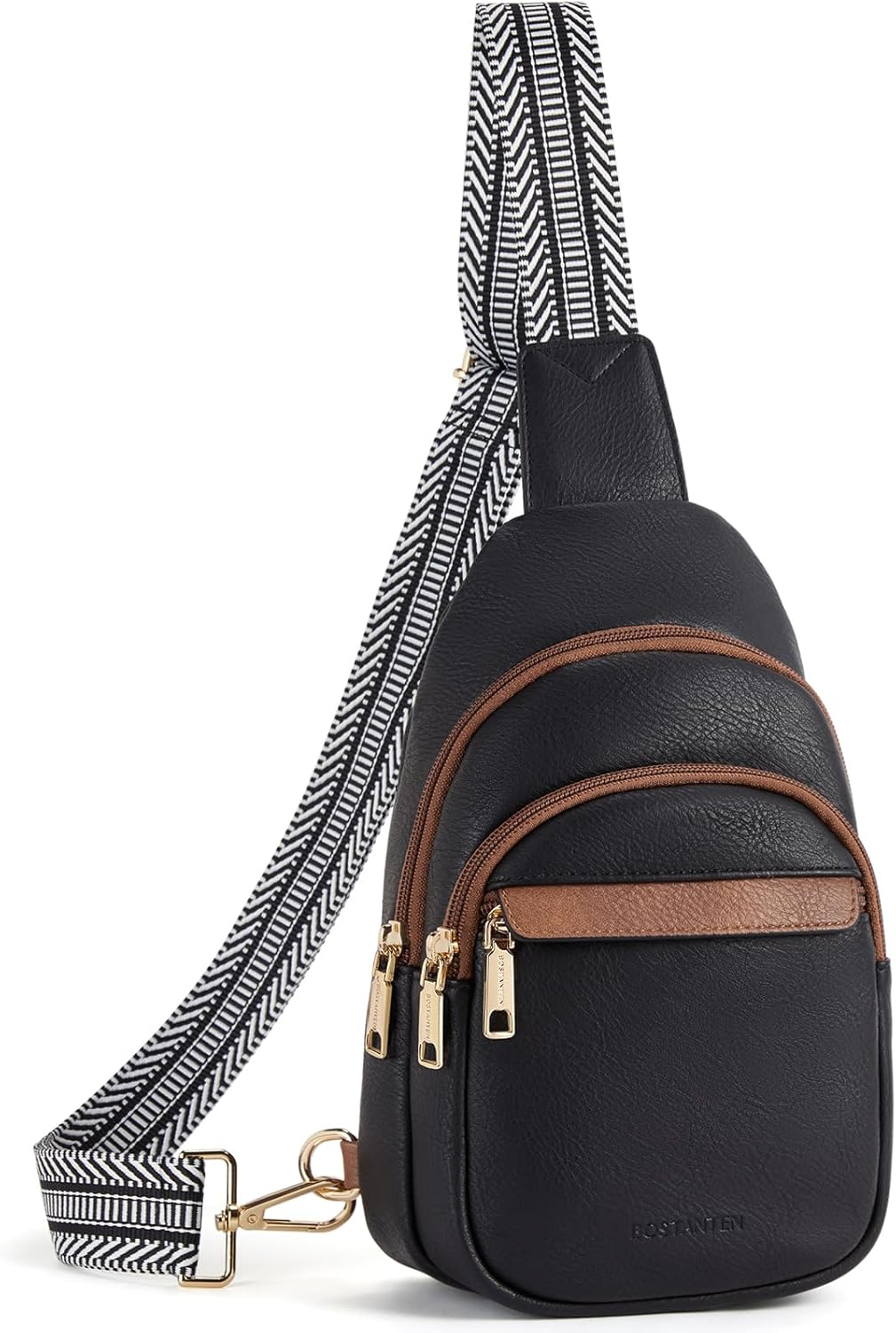 BOSTANTEN Small Sling Bag for Women Leather Crossbody Bags Fanny Pack Chest Bag for Travel