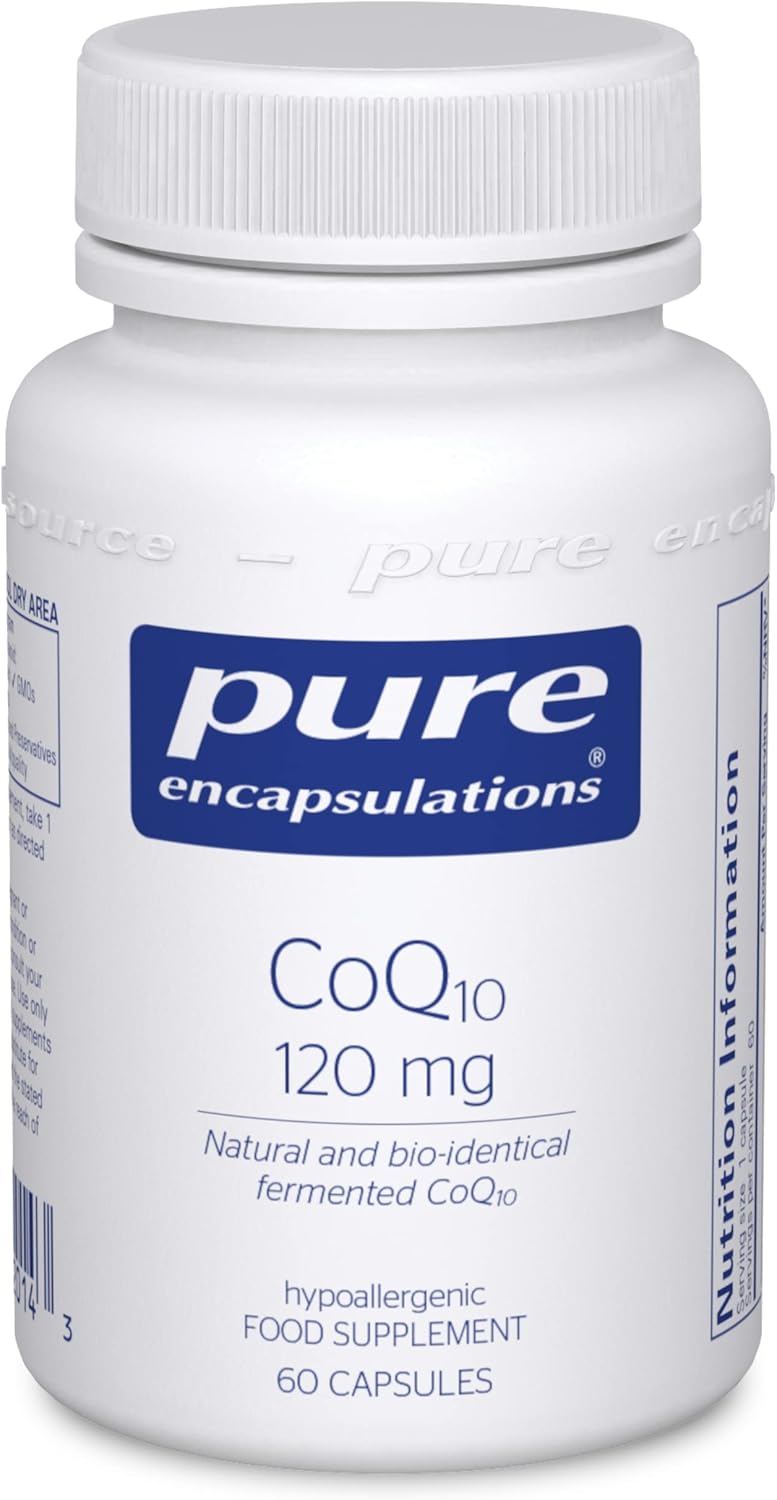 Pure Encapsulations - CoQ10 120mg - Coenzyme Q10 in its biologically Active Form - Boost Immune System - 60 Capsules