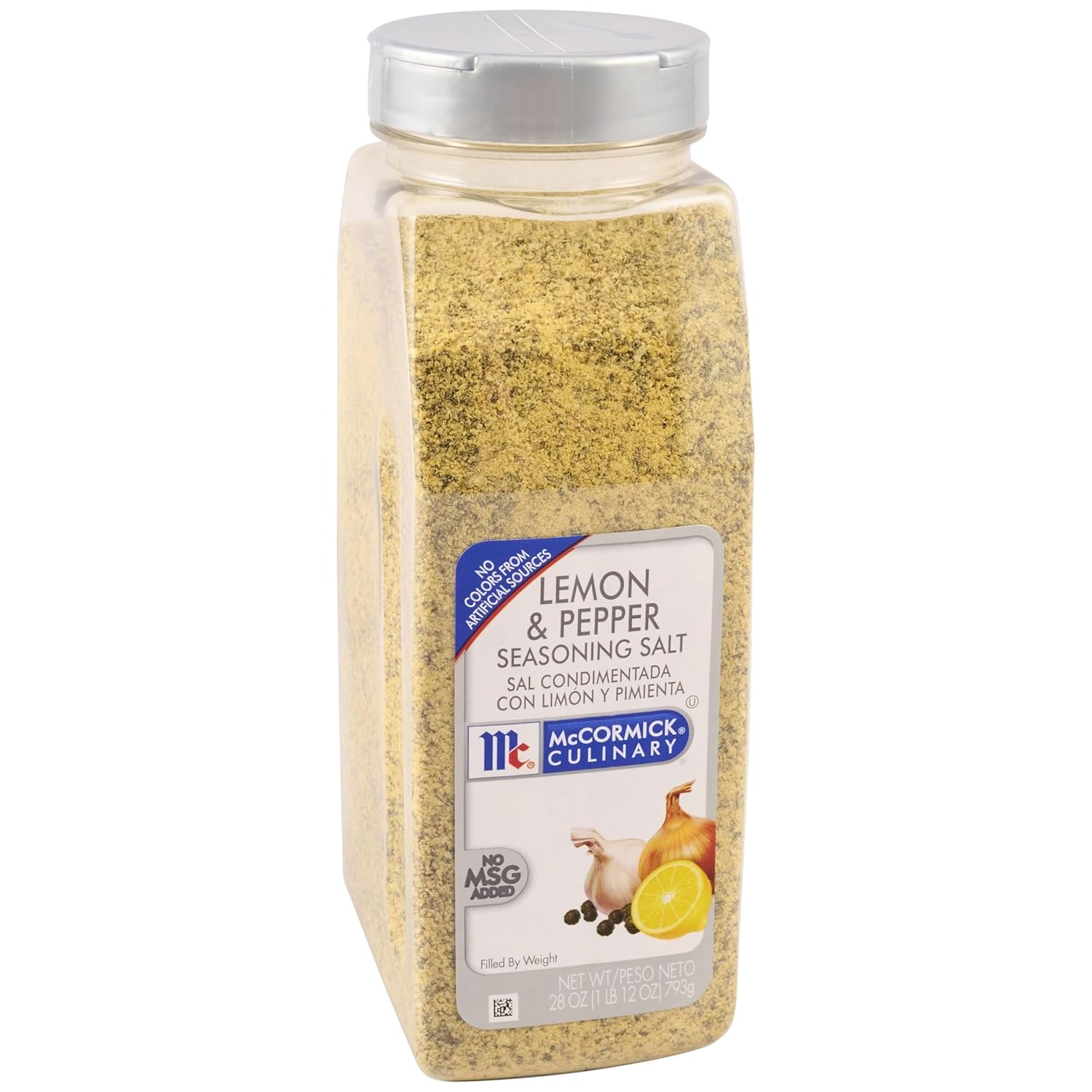 McCormick Culinary Lemon & Pepper Seasoning Salt, 28 oz - One 28 Ounce Container Lemon Pepper Seasoning, Perfect for Asparagus, Broccoli, Brussels Sprouts, Seafood and Poultry Dishes