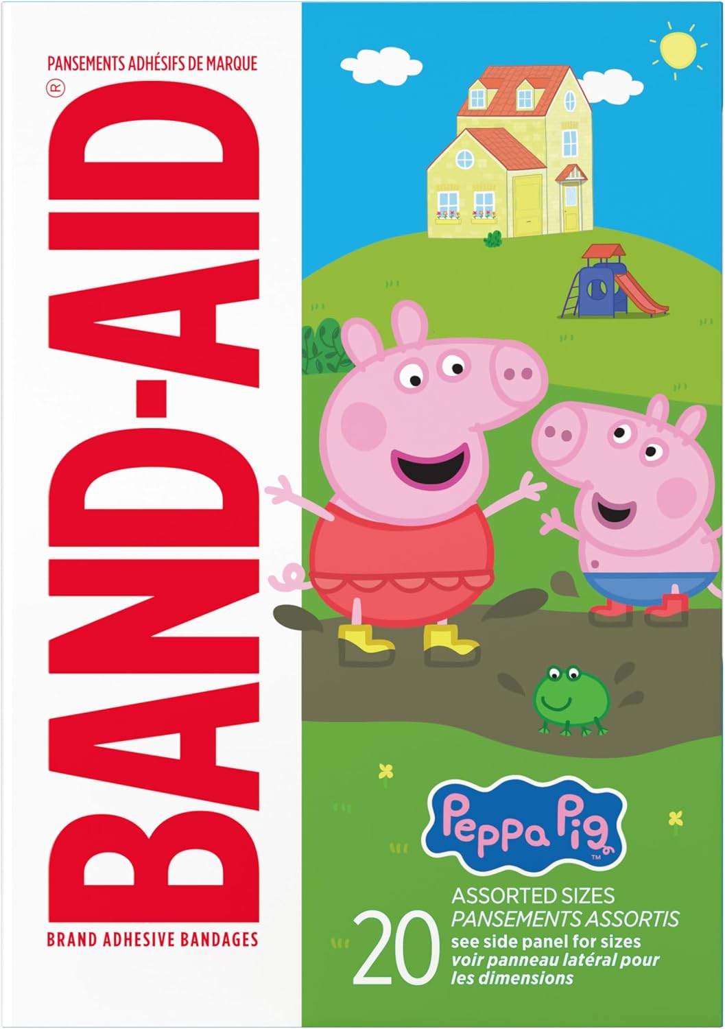 BAND-AID Brand Adhesive Bandages, Peppa Pig, Assorted Sizes, 20 Count