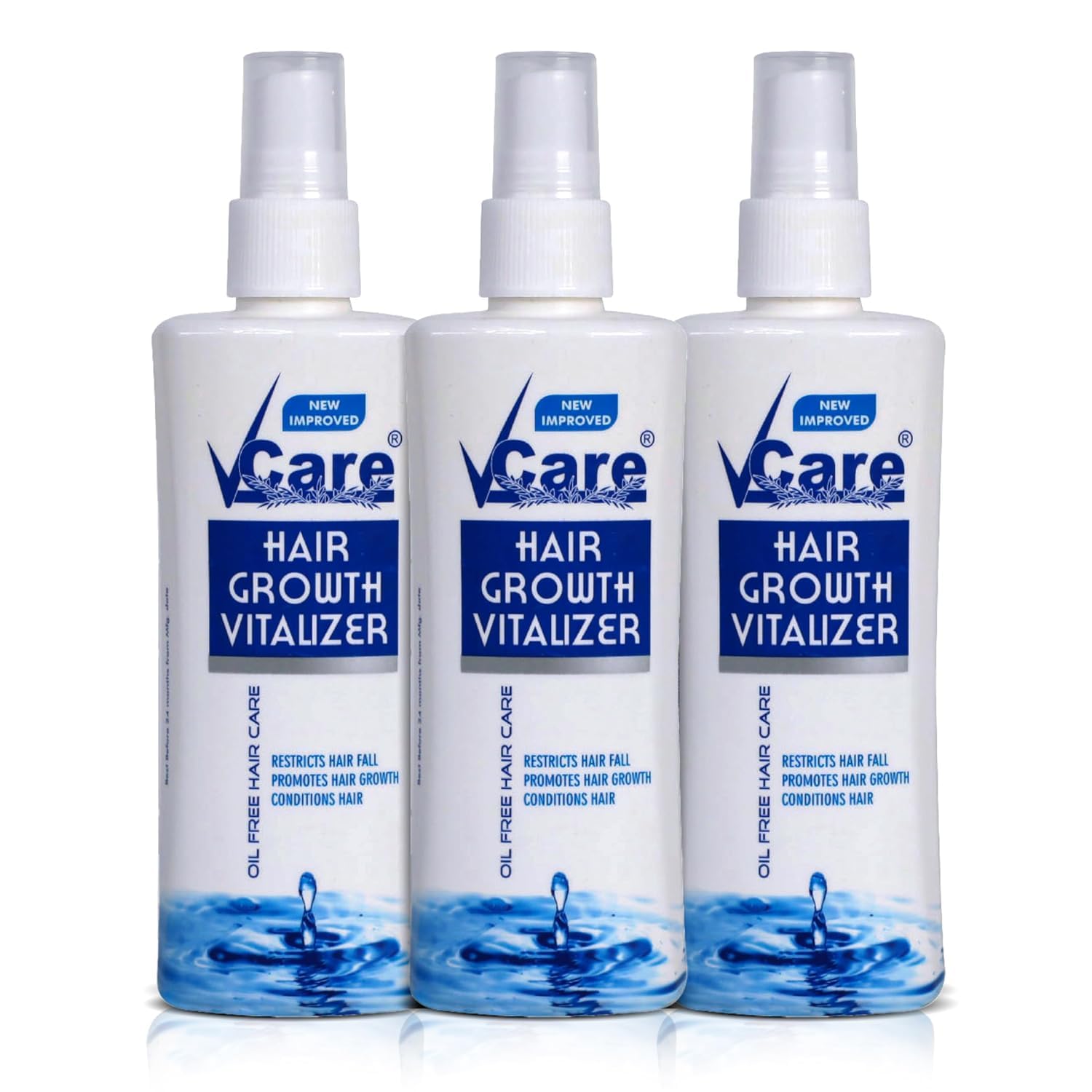 V.C.are Hair Growth Vitalizer For Frizzy Hair and Moisturize Dry Head | Reduces Hair Fall | Dandruff Control Serum Oil Free | No Sulphate, No Cruelty, and No Paraben(Pack of 3)100 ml