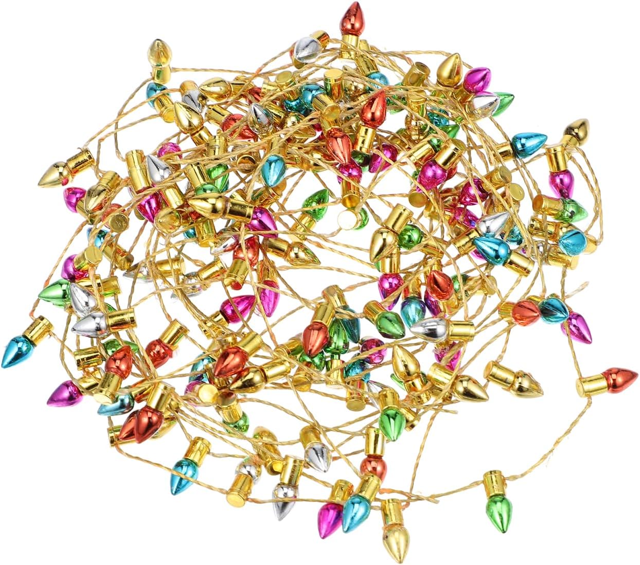 Abaodam String micro landscape decoration miniature accessory flower garland decorations miniature dollhouse accessories doll house light decor tiny house light decor Christmas plastic LED