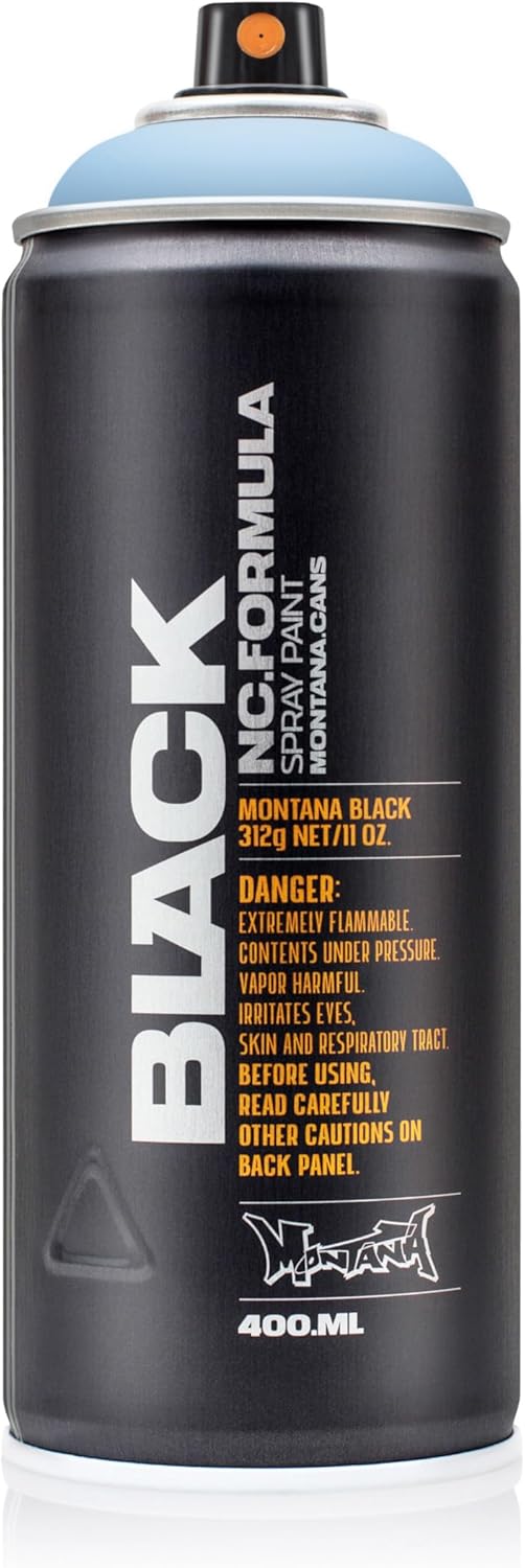 Montana Cans BLACK Spray Paint, 400ml, Lenor