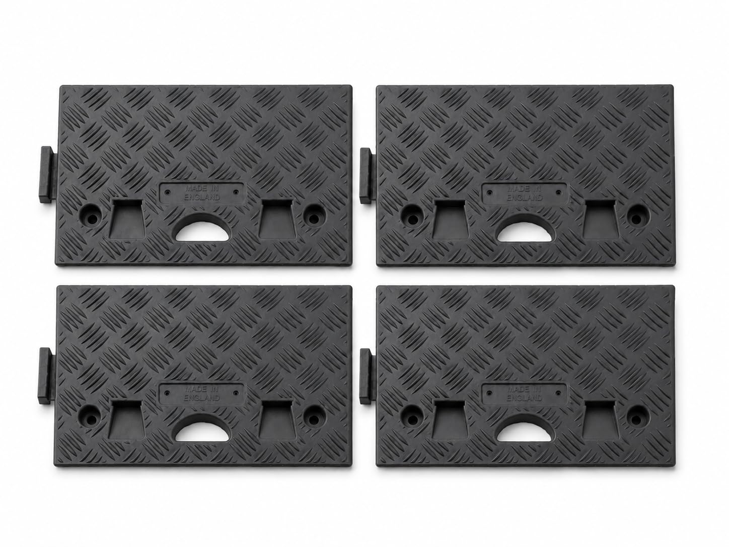 Pack of 4 Black kerb Ramps by innovatus