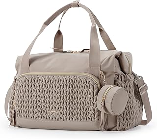 mommore Diaper Bag Tote, Large Capacity Travel Diaper bags, Hospital Bag for Labor Delivery, Baby Bag with Pacifier Case, Changing Pad