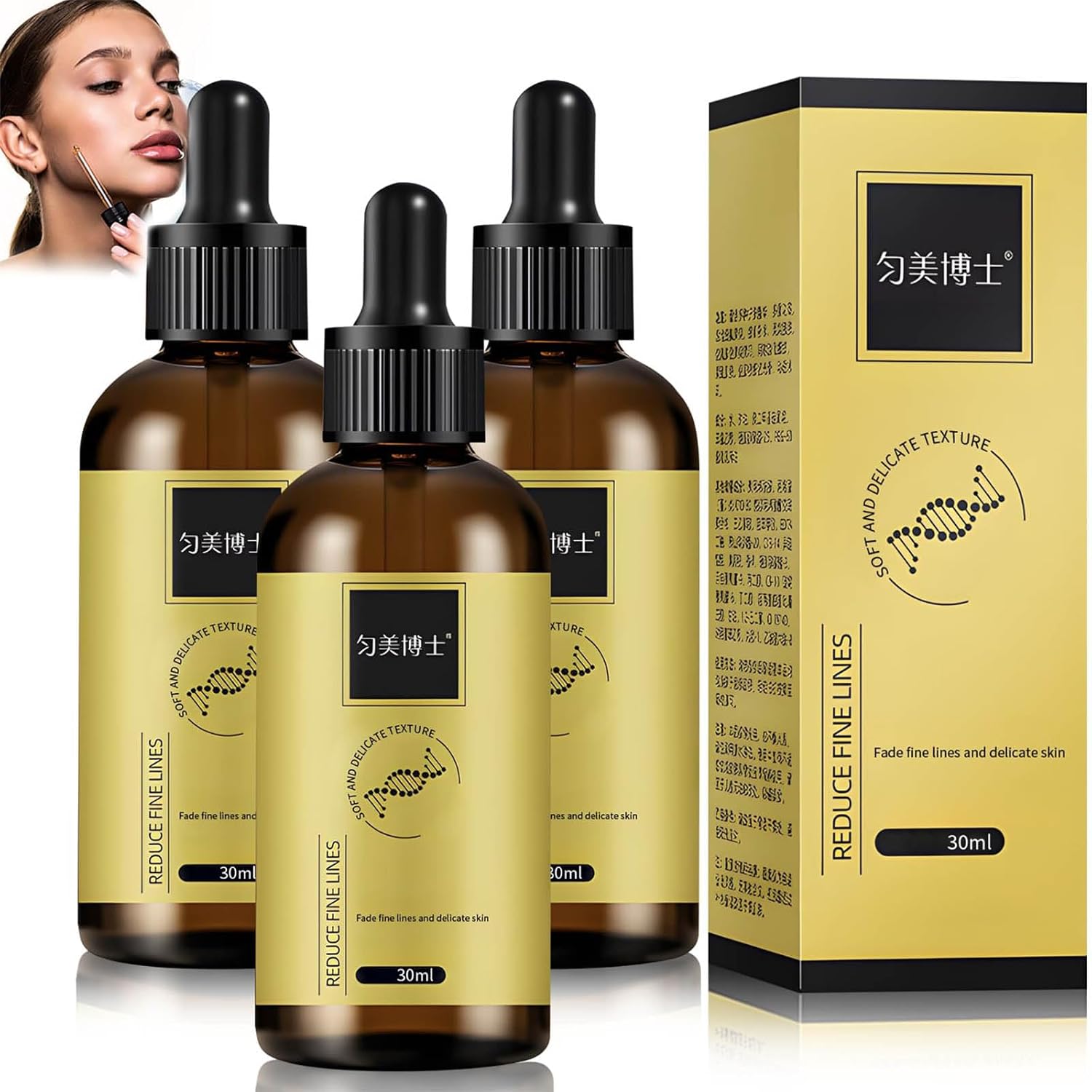 Anti-Wrinkle Firming Serum, Wrinkles Lifting and Firming Essence,Anti Aging Face Serum, Firm and Plump facial Serum, Hydrate & Moisturize, Reduce Fine Lines And Wrinkles (3PCS)