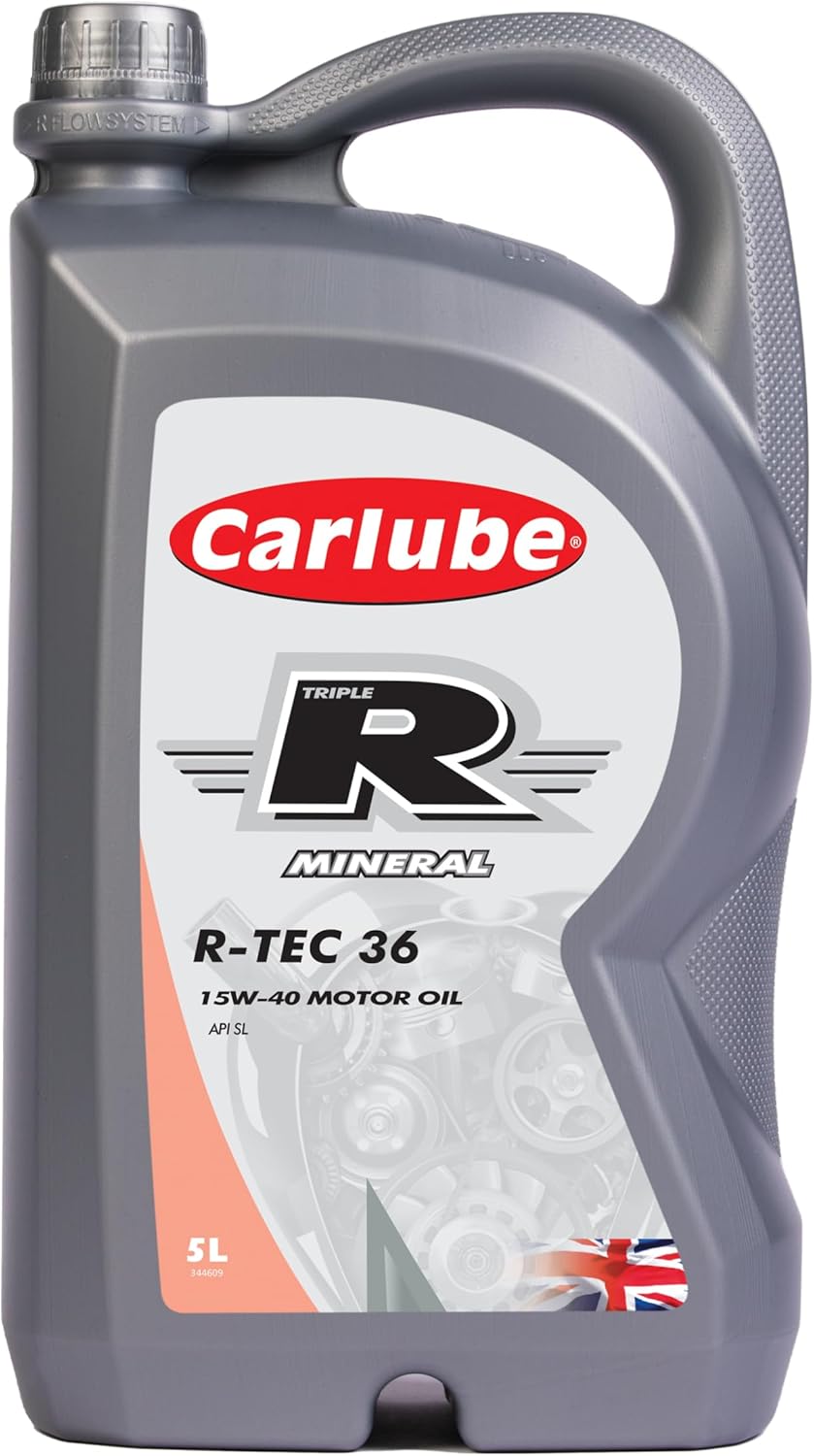 Carlube Triple R 15W-40 API SL/CF Mineral Engine Oil 5L | High Performance & Protection