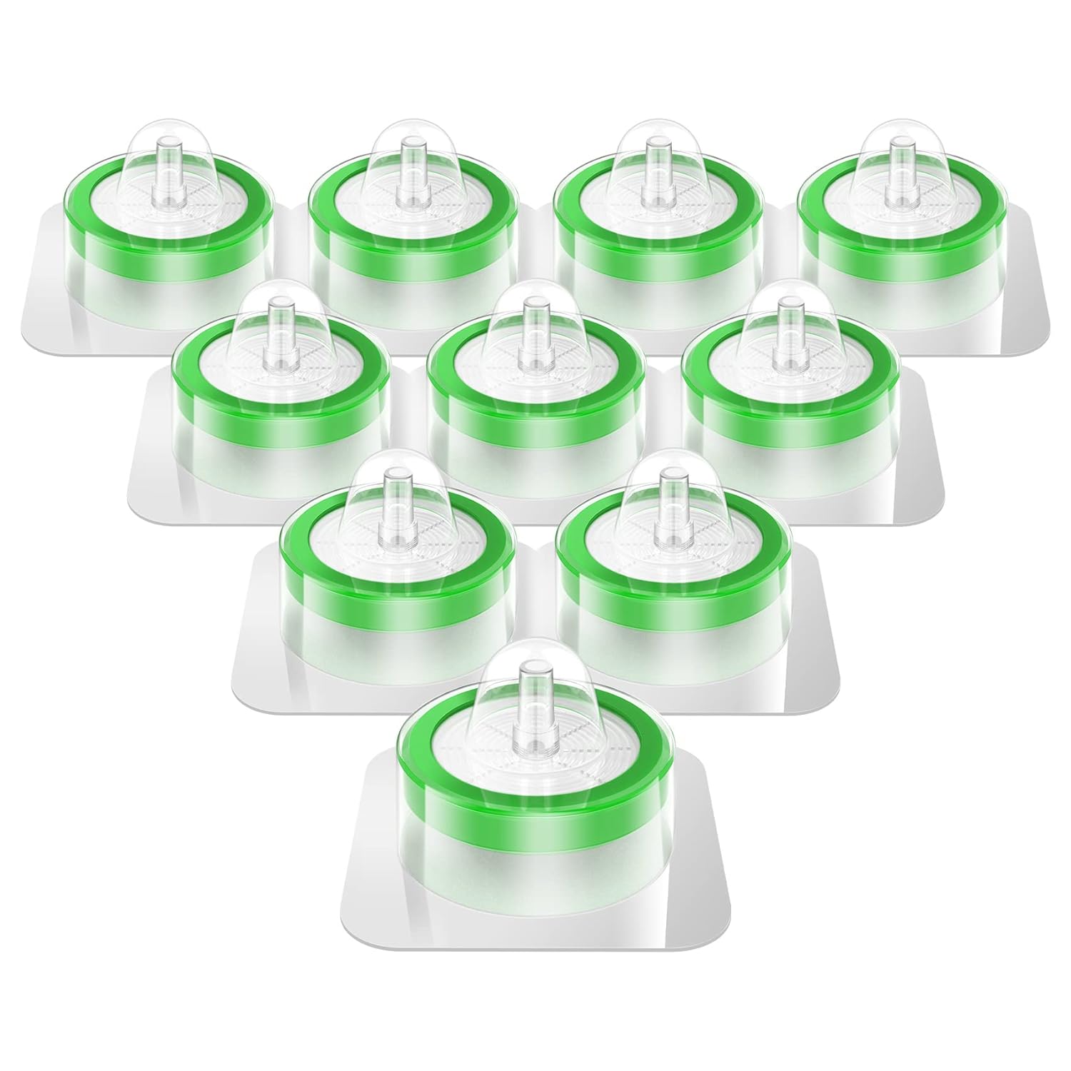 SimPure Sterile Syringe Filter PES 10 Pack, 0.22um Pore Size, 33mm Membrane Diameter, Hydrophilic Filtration High Throughput Sterile Packed Individually