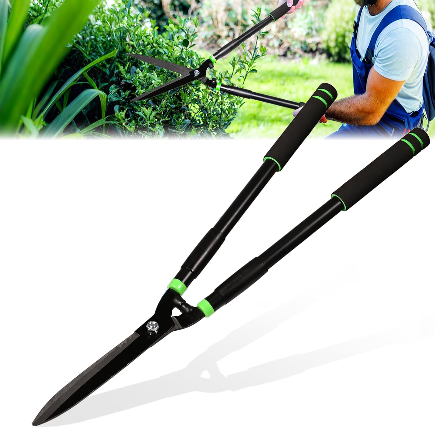 29.9" Hedge Shears,Professional Pruning Shears For Gardening,Sharp Hedge Clippers Handheld With Comfort Grip Handles,Carbon Steel Garden Clippers Handheld for Precise Trimming Gardening Tools