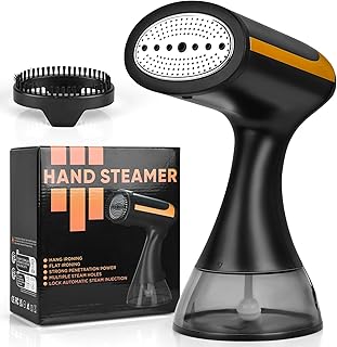 Steamer for Clothes, 1500W Handheld Steamer for Clothes, 300ml Tank Portable Clothes Steamer, 25s Quick Heat Hand Held Travel Garment Steamer Clothing Fabric Wrinkle Remover for Home Travel