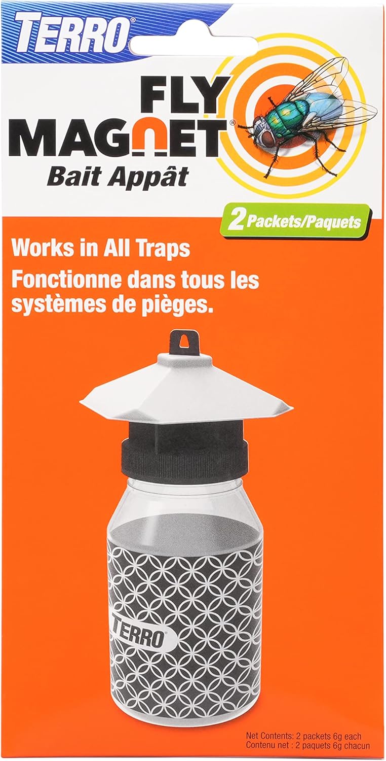 TERRO T382 Fly Magnet Replacement Bait - 2 Fly Magnet Trap Attractants
