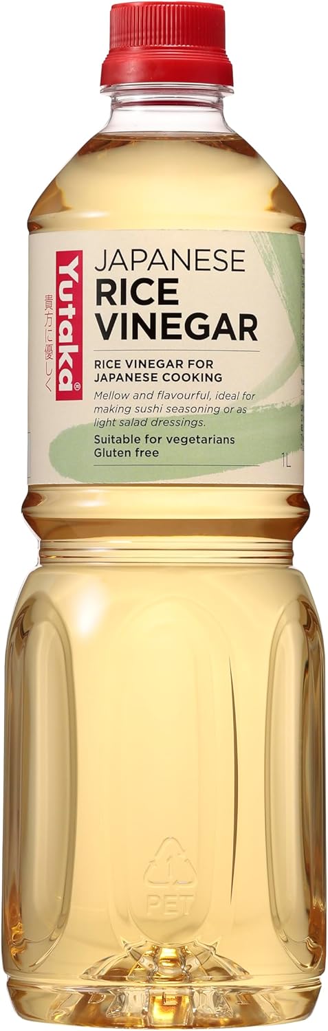 Yutaka Japanese Rice Vinegar 1L | Authentic Sushi Vinegar | Vegetarian & Gluten-Free