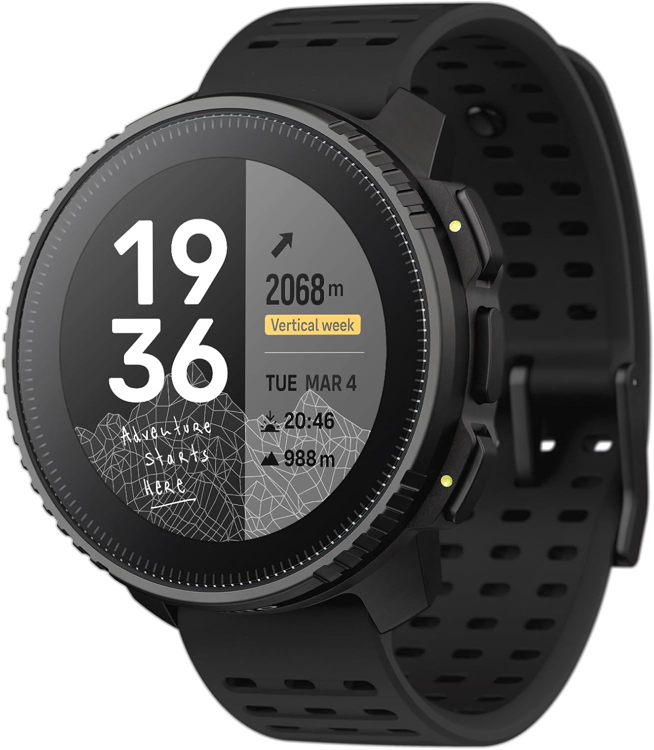 SUUNTO Vertical GPS Sports Watch, Premium Multisports Watch w/1.4 inch Touchscreen & 95+ Training Workout Analysis, Heart Rate & Sleep Tracking, 60-Day Battery Life, Dual-GNSS, Free Offline Map, Black