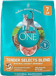 Purina ONE Natural Dry Cat Food, Tender Selects Blend With Real Chicken - 7 lb. Bag
