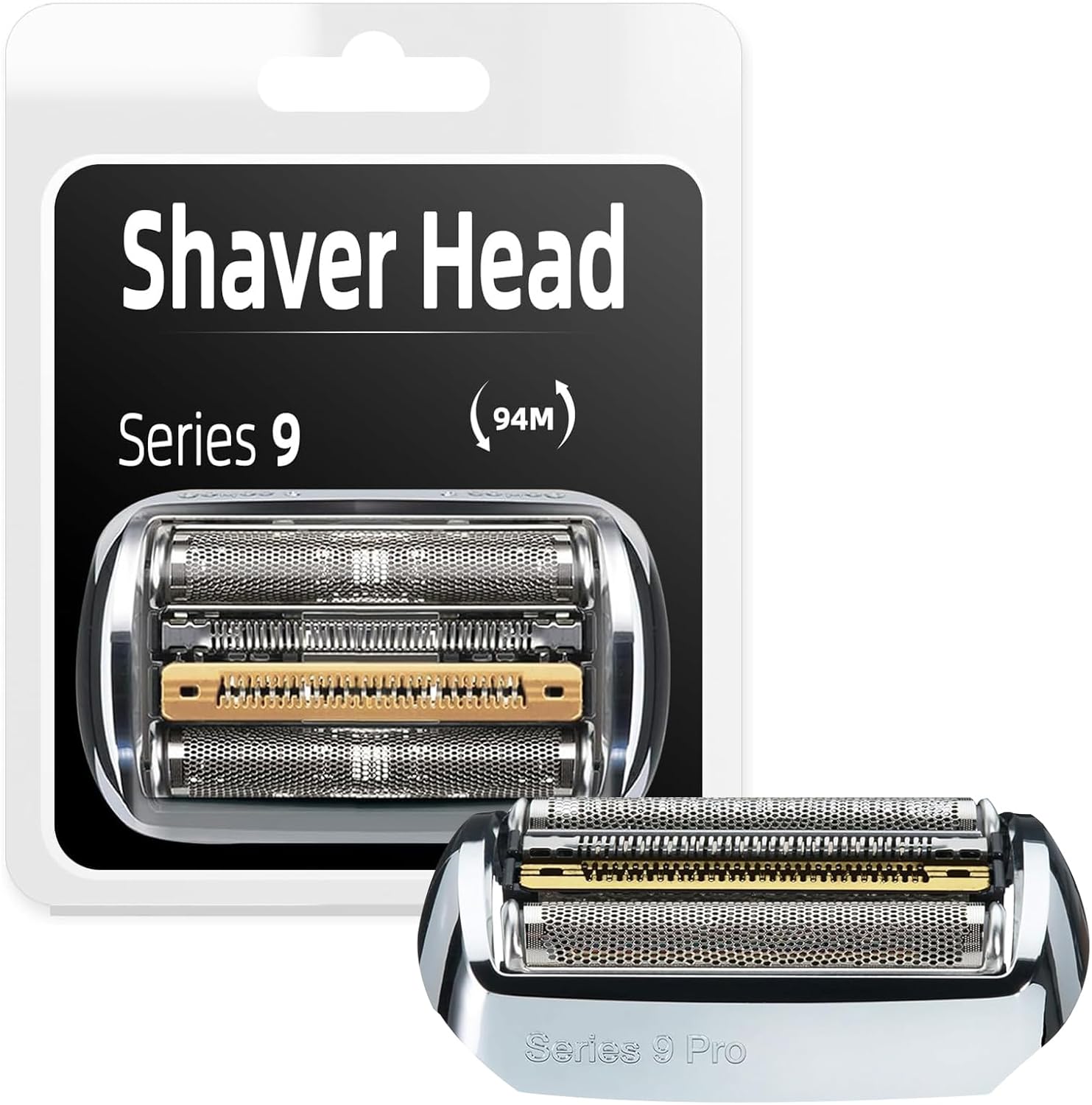 94M Replacement Shaver Head, Series 9 Pro Replacement Heads Compatible with Branu 9 Series Foil Shaver 9290cc, 9291cc, 9370cc, 9376cc, 9293s, 9260s, 9295cc, 9385cc