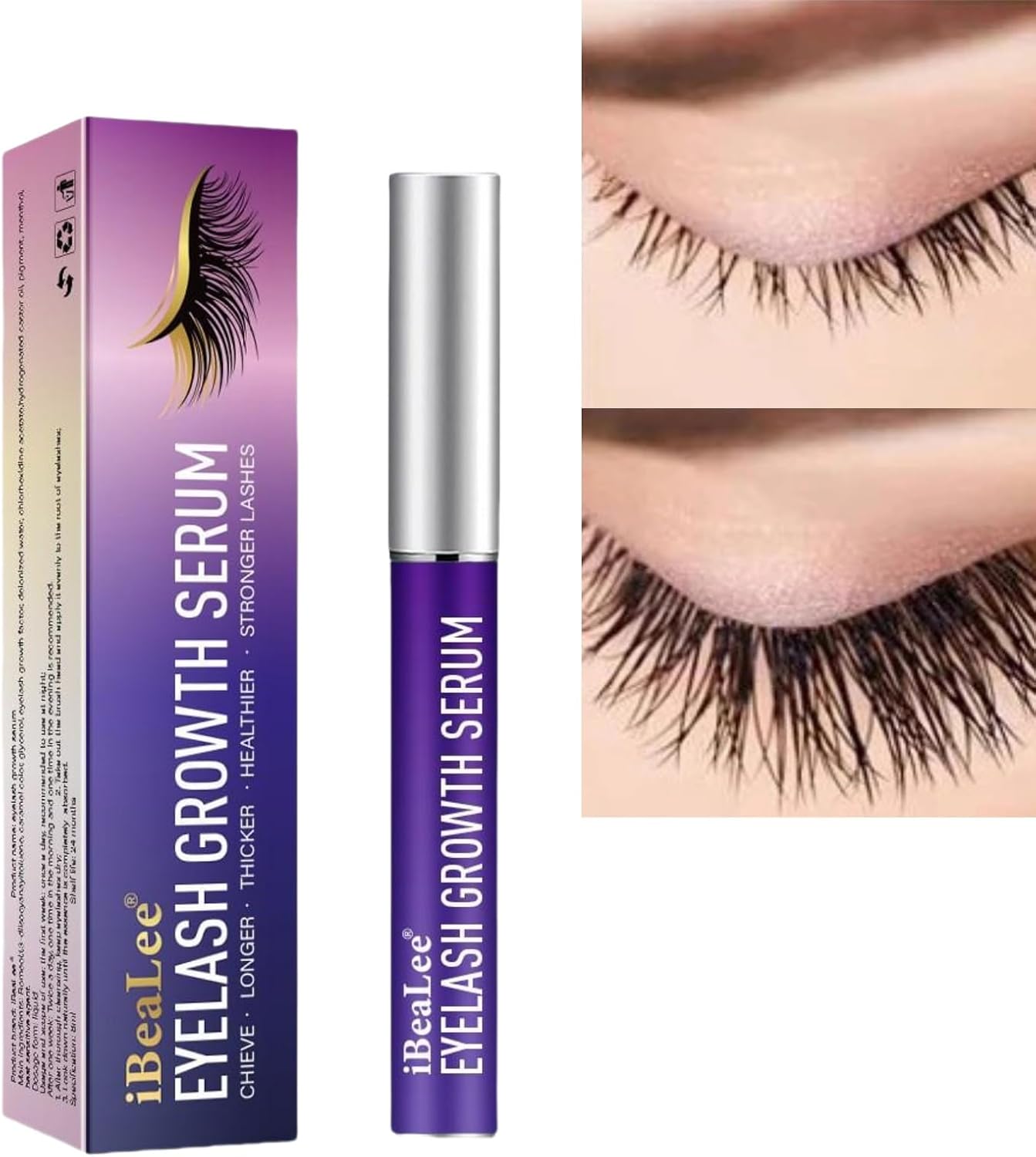 Eyelash Growth Serum,Lash Serum,Eyelash Enhancer Serum,Lash Serum Eyebrow Enhancer,Lash and Brow Serum,Eye Lash Serum,Lash Serum Rapid,Lash Enhancing Boost Serum for Longer,Fuller, Stronger