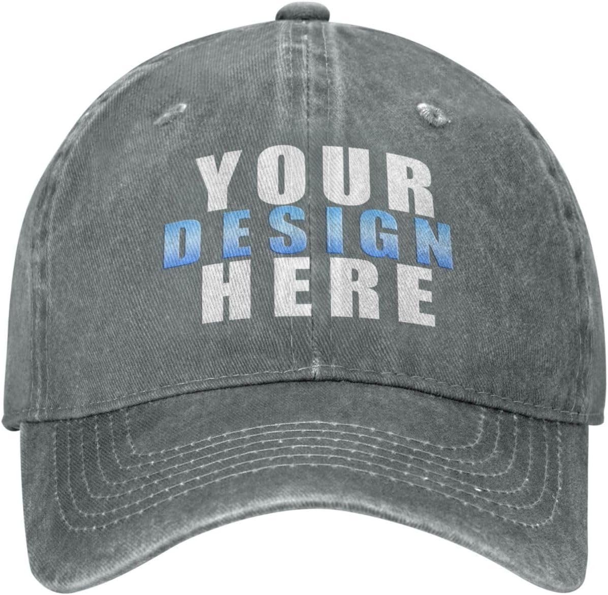 HWFOI Personalised Baseball Cap | Custom Caps for Men | Perfect for Sports Teams and Outdoor Activities Adjustable Cotton Cap, Adult Unisex Cap, Summer Hats for Men