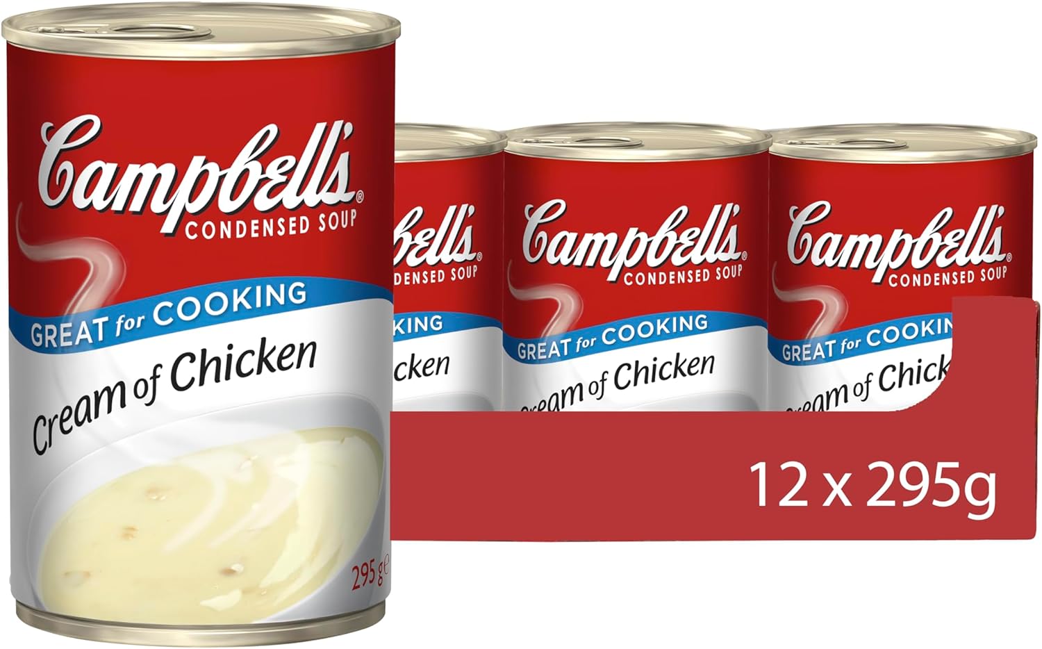 Campbells Condensed Soup, Cream of Chicken Soup, Tinned, 12 Pack