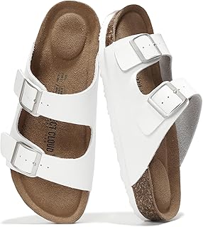 Project Cloud 100% Genuine Leather Flat Sandals Women Comfortable Beach Essentials Womens Sandals Memory Foam Vacation Essentials Comfy Women's Sandals Slides for Women Footwear