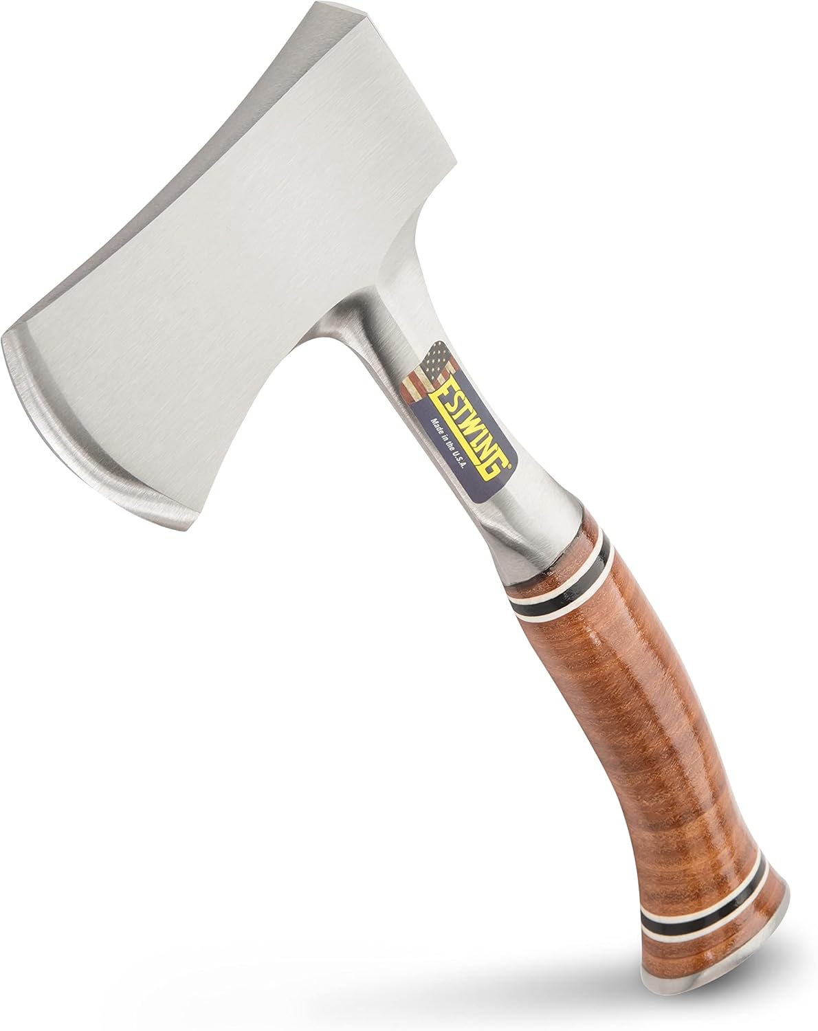 Estwing E14A Sportsman's Axe Leather Grip - 2.3/4in Edge (1.1/4 lb), Steel, 12", Hatchet