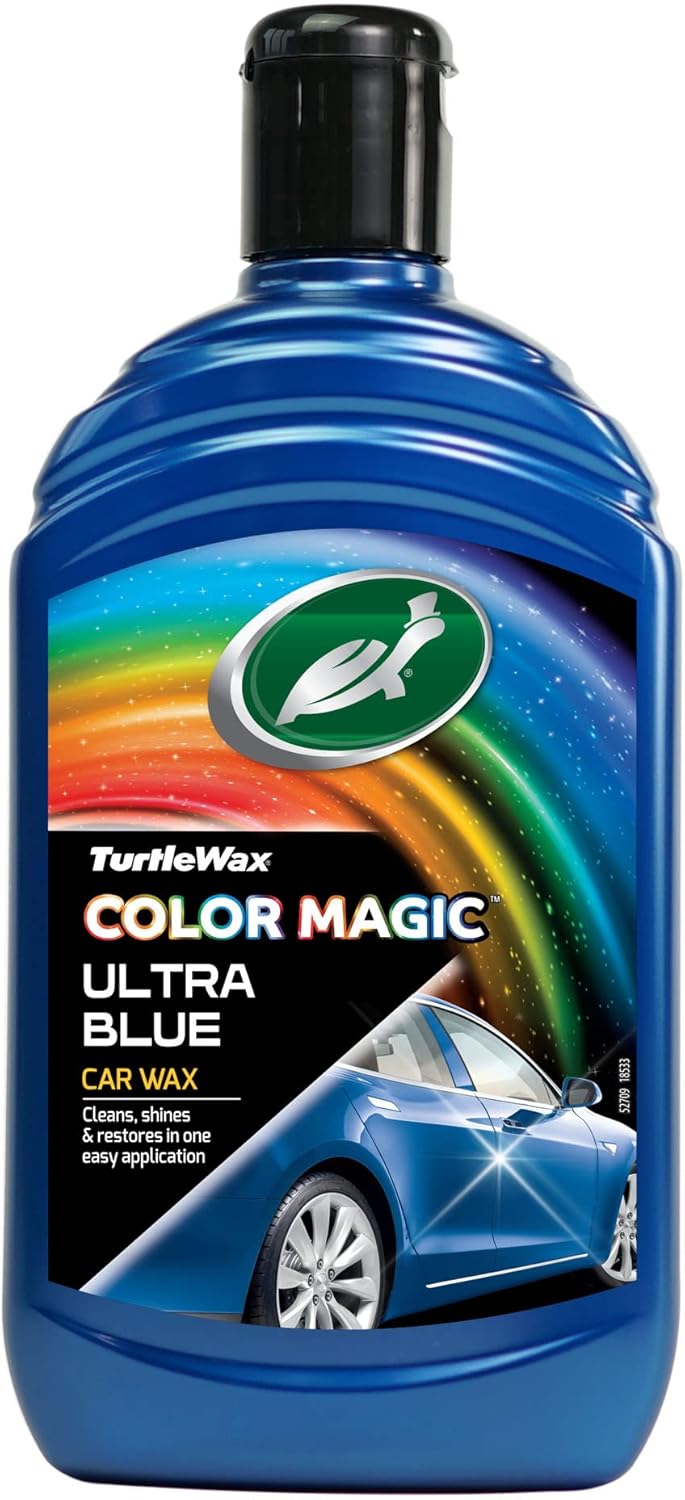 Turtle Wax 52709 Color Magic Car Paintwork Polish Restores Colour & Shine Blue 500ml
