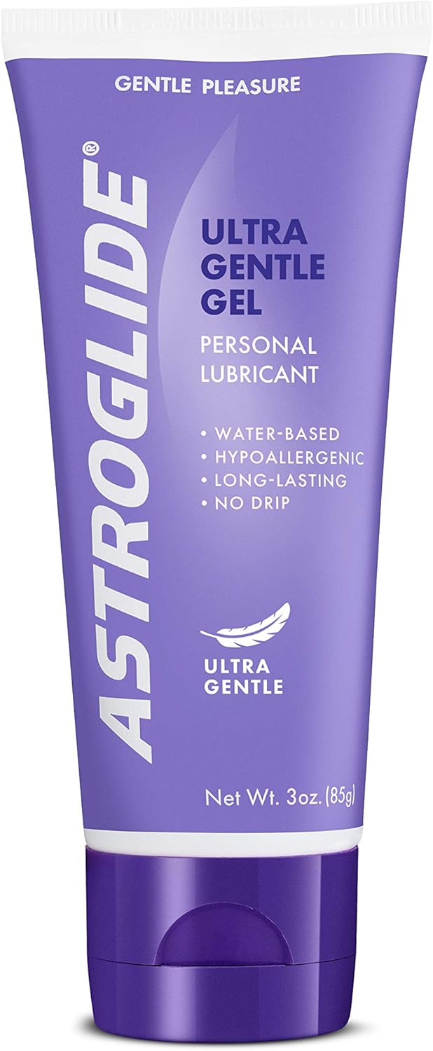 Astroglide Ultra Gentle Gel Sensitive Skin Personal Lubricant 3 oz (Pack of 6)