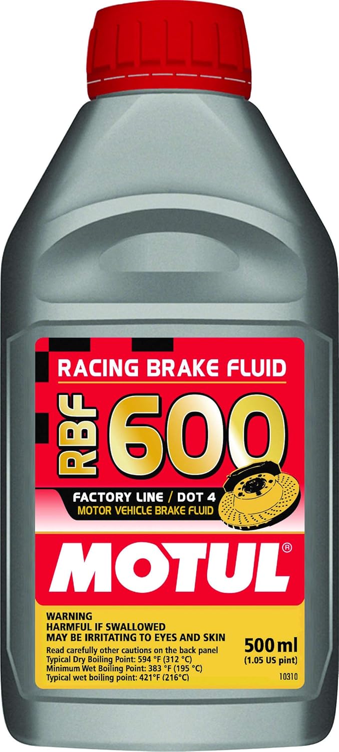 Motul MTL100949 8068HL RBF 600 Factory Line Dot-4 100 Percent Synthetic Racing Brake Fluid-600, 500. ml