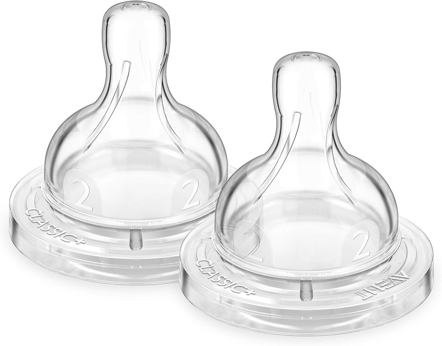 Philips AVENT SCF632/27 Classic 2-Hole Teat Slow Flow Pack of 2