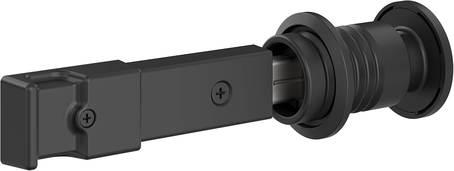 National Hardware N700-150 Barn Door Lock, 5" x 1-1/4" x 3/4", Matte Black