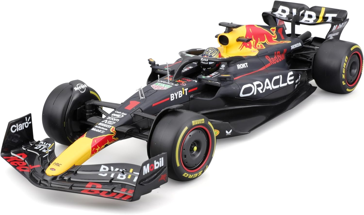 1:18 Race Oracle Red Bull Racing RB19 (2023) with Driver Helmet Verstappen #1