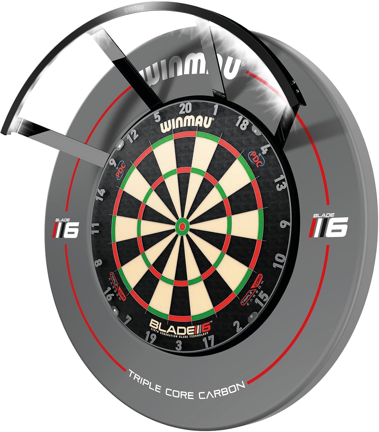 WINMAU Polaris 120 Degree Dartboard Lighting with Magnetic Clamp (Warm White)