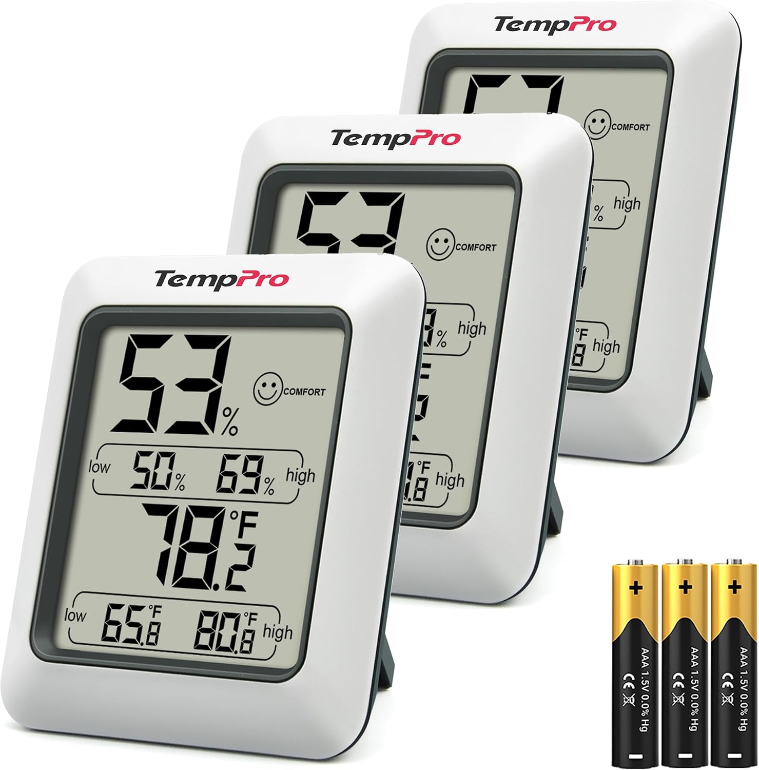 TempPro TempAir Digital Hygrometer Indoor Thermometer Humidity Monitor