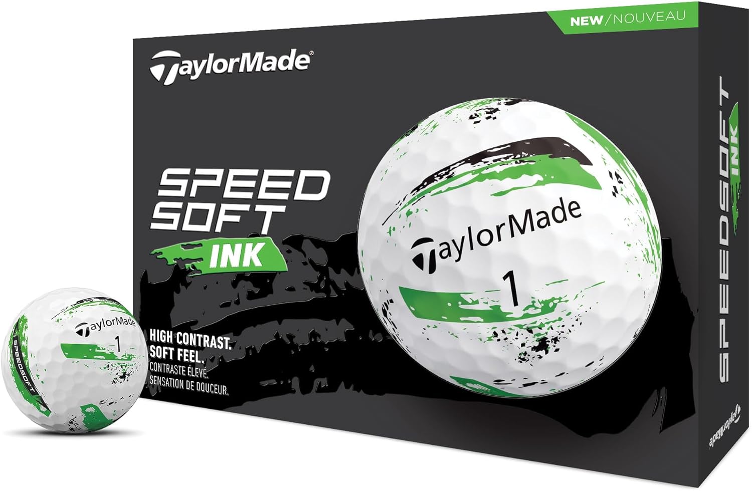 TaylorMade SpeedSoft Golf Balls, Maximum Distance with Ultra-Soft Feel, Perfect for Off The Tee and Around The Green