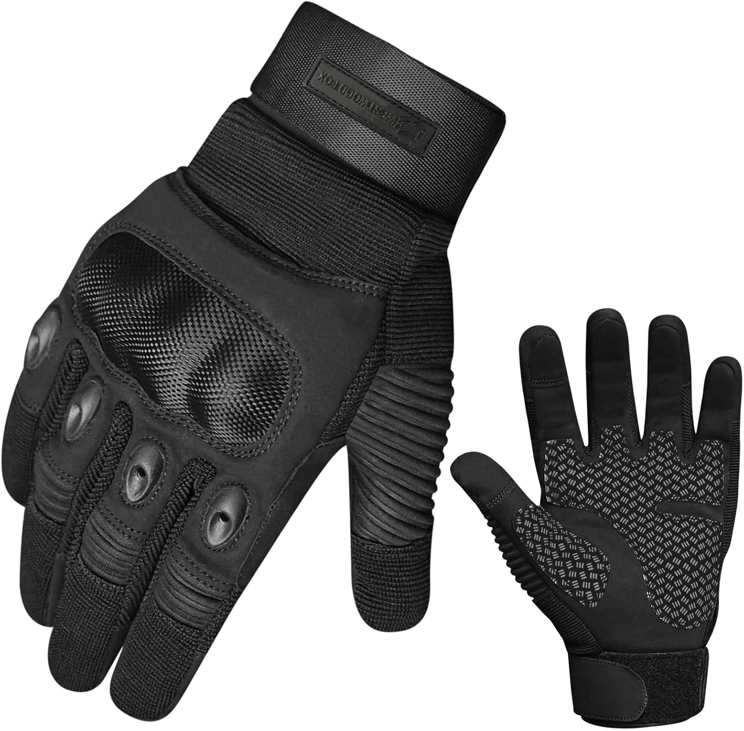 WESTWOOD FOX WFX Motorcycle Gloves for Men and Women Hard Full Finger Touchscreen Motorbike Gloves for Bike Riding