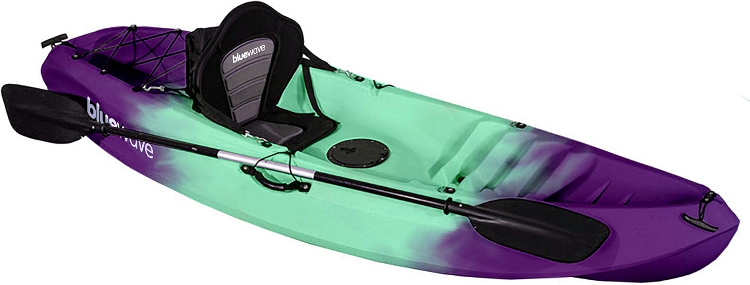 Bluewave Discovery Cosmos Sit On Top Touring Kayak – Stable & Manoeuvrable – Deluxe Seat & Paddle Package