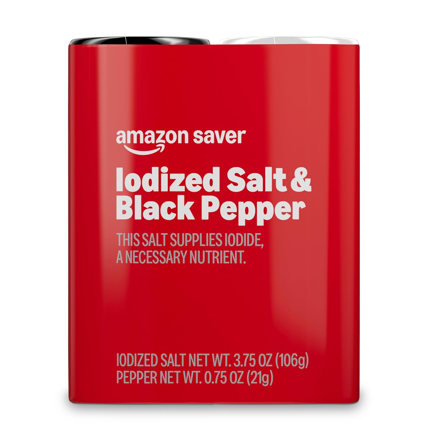 Amazon Saver, Iodized Salt & Black Pepper, 4.25 Oz