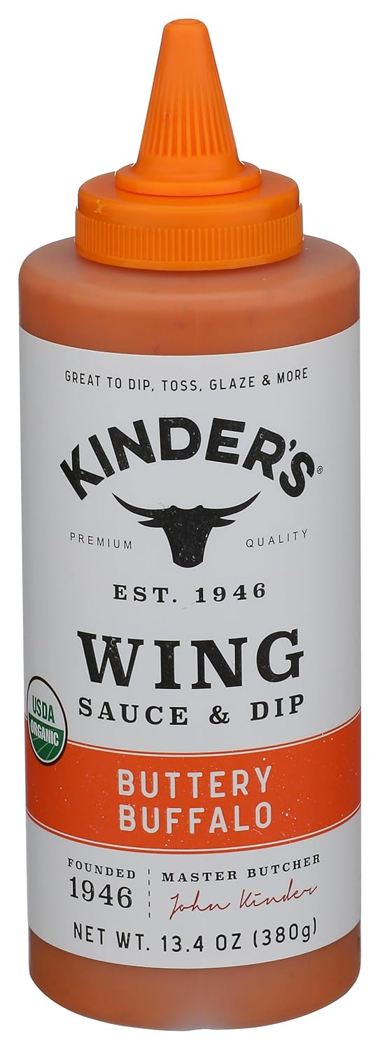 KINDERS Organic Buttery Buffalo Wing Sauce, 13.4 OZ