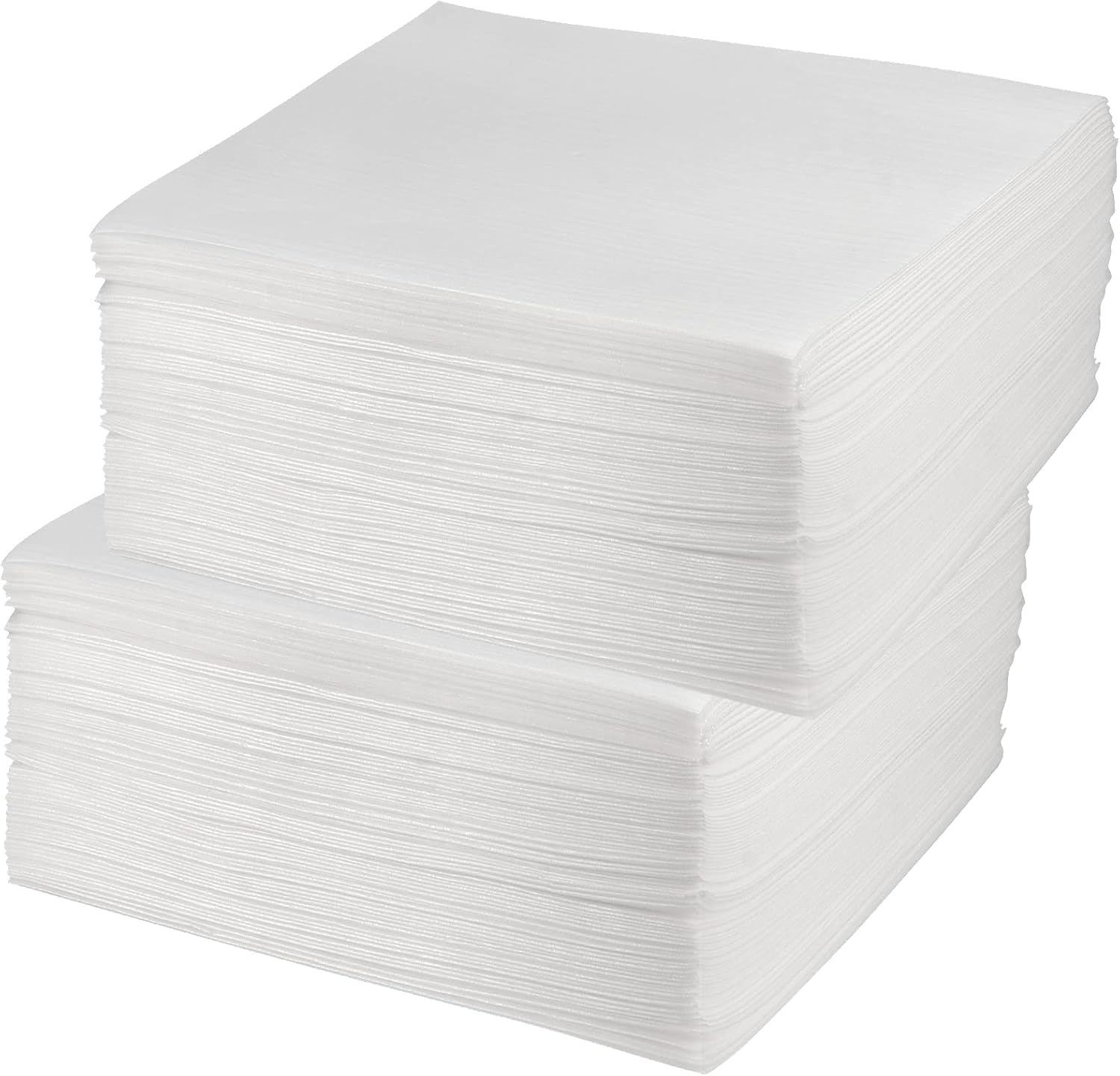 HEIHAK 300 Pack Cushion Foam Sheets, 30x30 cm White Cushioning Foam Wrap Sheets for Protecting Packing Moving Dishes Glasses Bottles