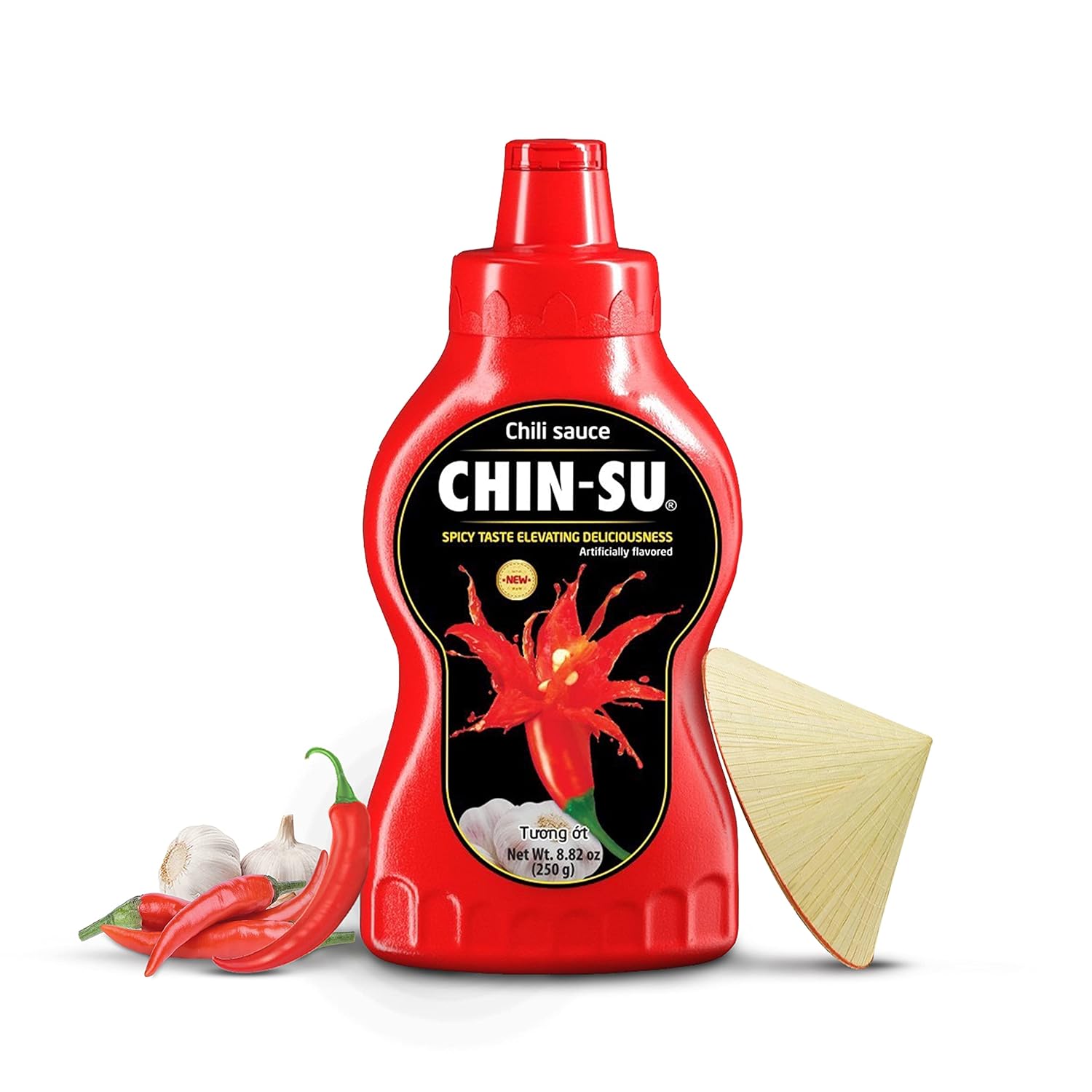 The Original Vietnamese Chili Sauce, CHIN-SU Sweet Sriracha Chili Sauce, Organic Pasta Sauce, Pizza Sauce, Rippen Chili Garlic Hot Sauce, Salsa Hot Spaghetti Sauce BBQ Sauce Gift Set, 1 Pack of 8.82oz