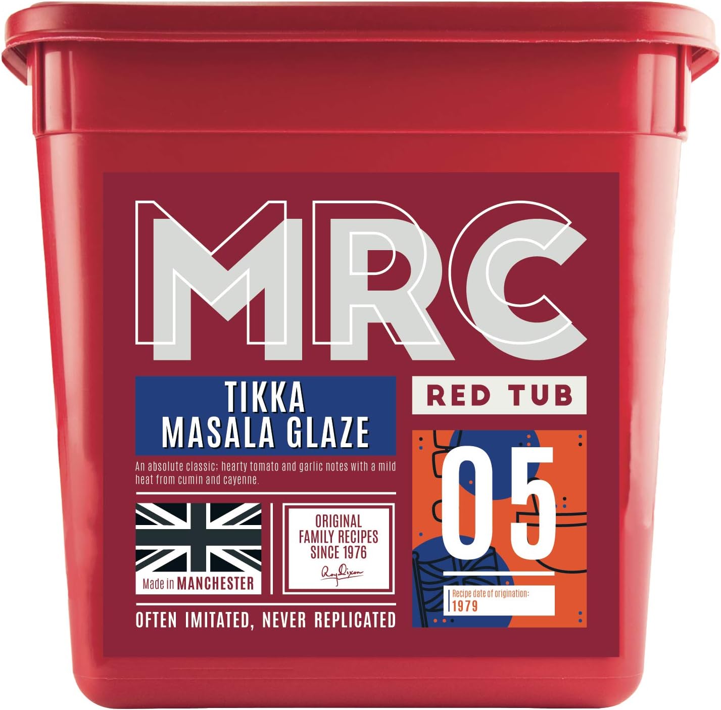 MRC Tikka Masala Glaze 2.5kg – Chicken Tikka Masala Mariande – Indian Spice Mix – Chicken Seasoning with Cumin, Cayenne Pepper, Garlic and Tomatoes