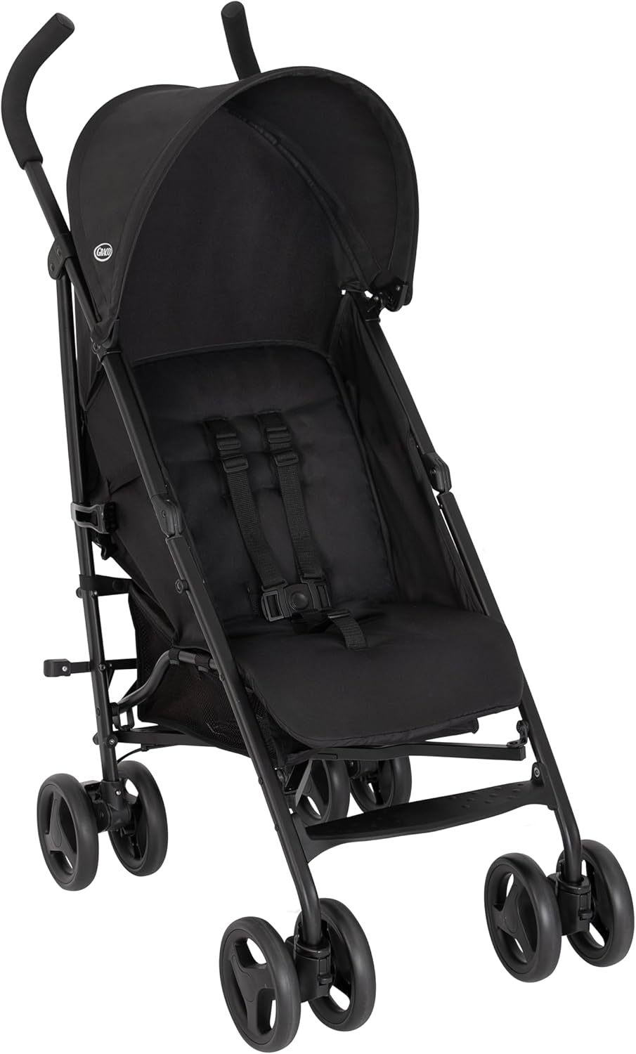 Graco EZLite, ultimate easy-to-use lightweight stroller at only 6.6kg for on-the-go families. Suitable from birth to approx. 3 years (15kg), Midnight fashion, Black