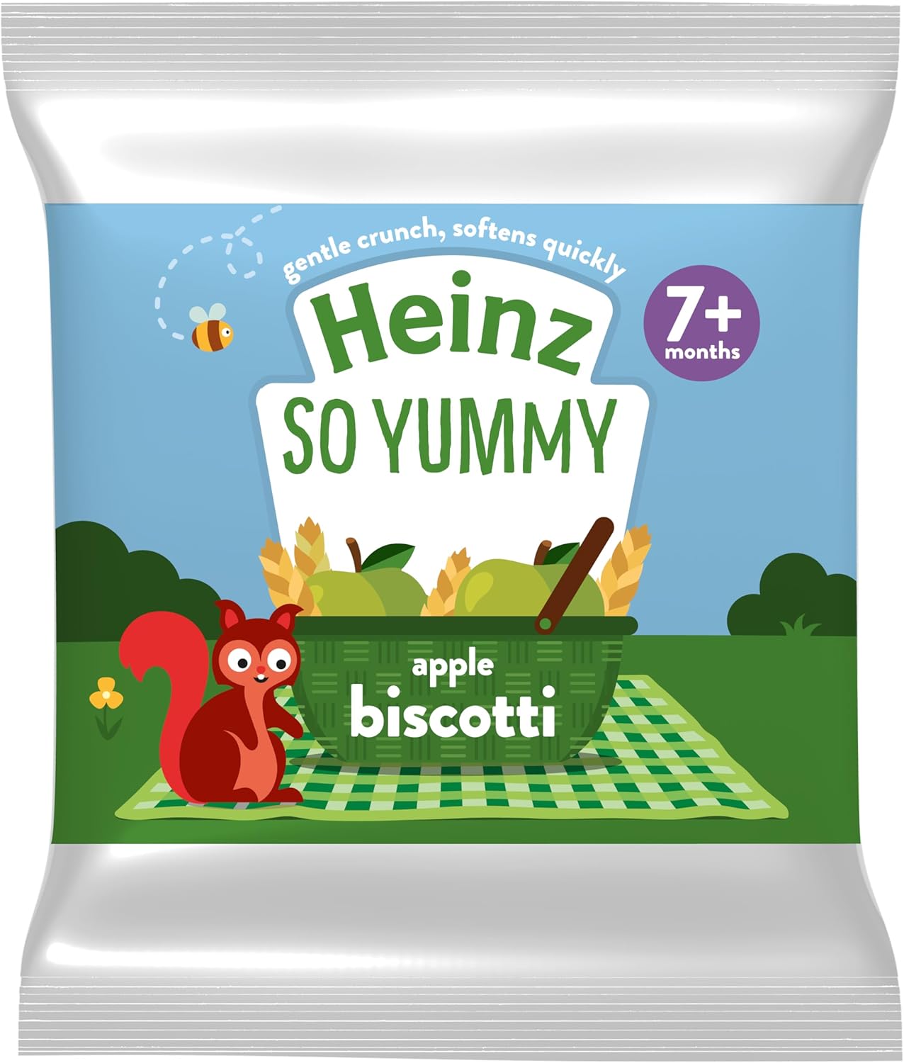 Heinz Reduced Sugar Apple Biscotti, 7 months +, 60 g