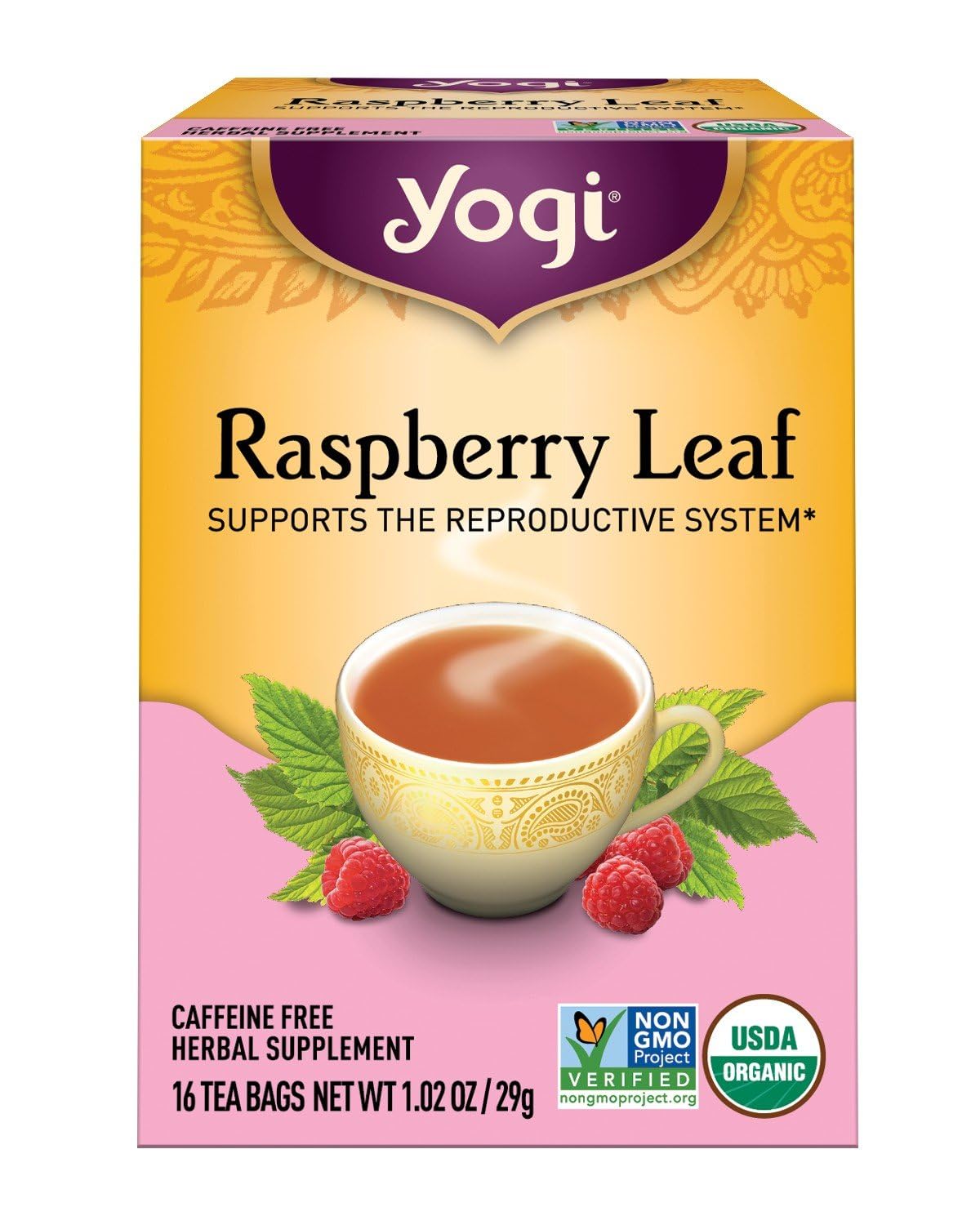 Yogi Tea, Womans Raspberry Leaf, 16 Count