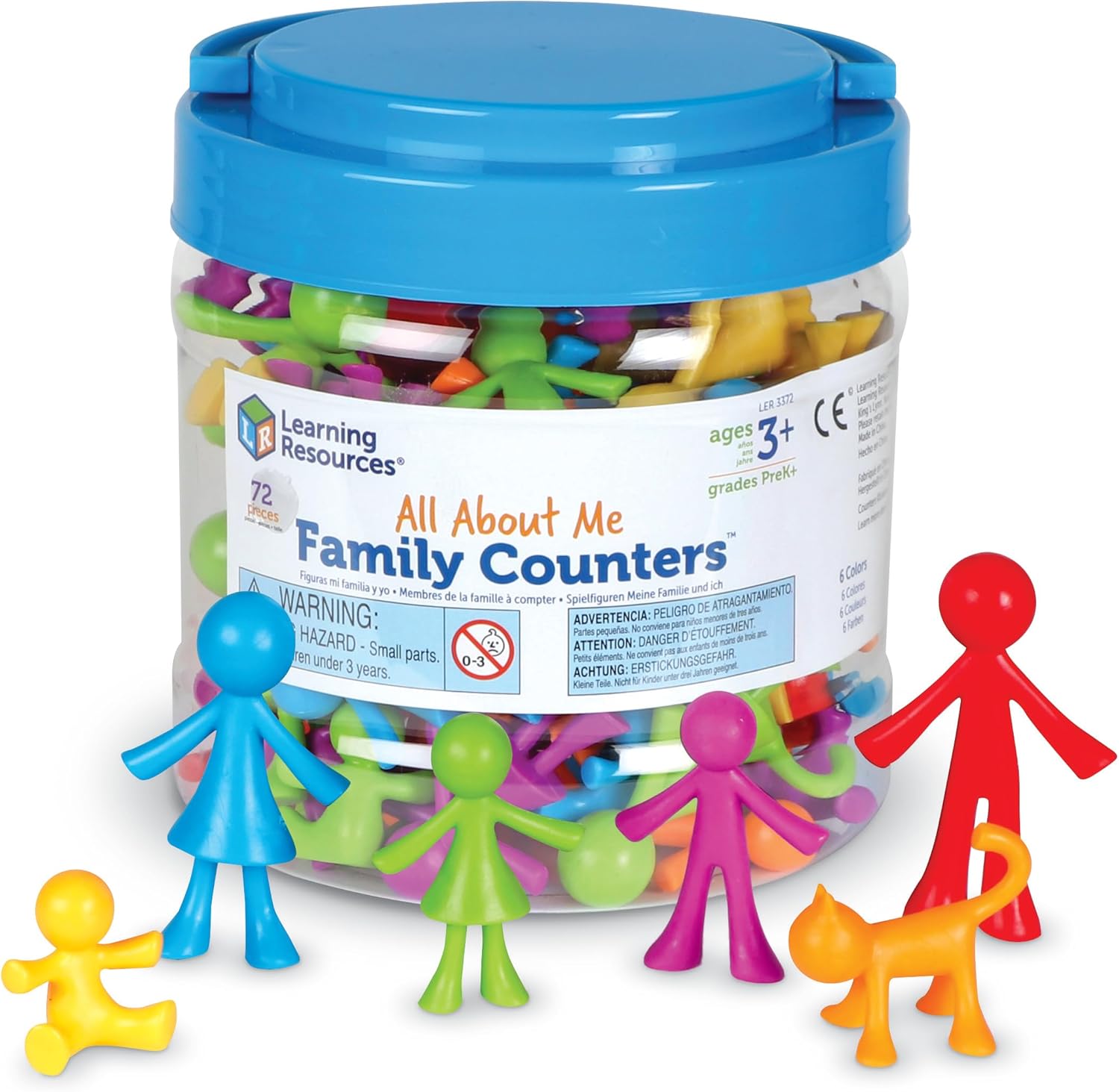 Learning Resources All About Me Family Counters - Toddler Sensory Toys, Preschool Activities, Classroom Must Haves, Math Manipulatives, Social Emotional Games, Fine Motor Skills, Color Sorting
