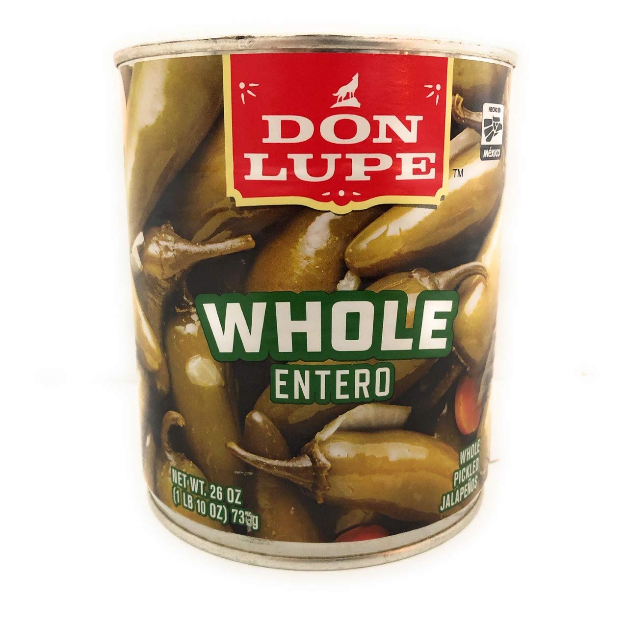 Don Lupe Whole Pickled Jalapenos 26oz (3 Pack)