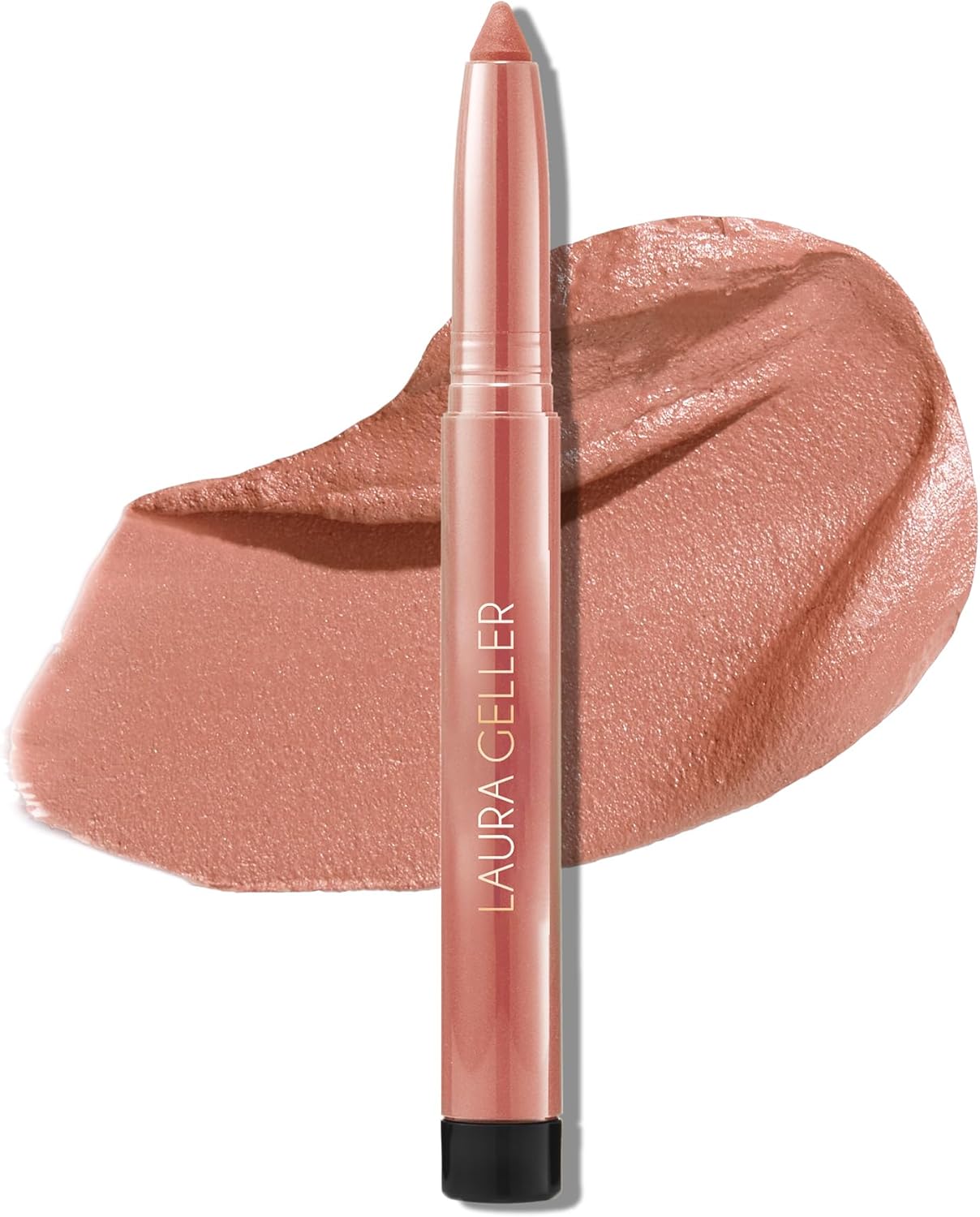 LAURA GELLER NEW YORK Kajal Longwear Matte Lip Color (Honey), Long Wearing & Transfer-Proof Colour - Lasts Longer Than Lipstick, Nourishing Formula With Built In Sharpener, Ultra-Rich Colour