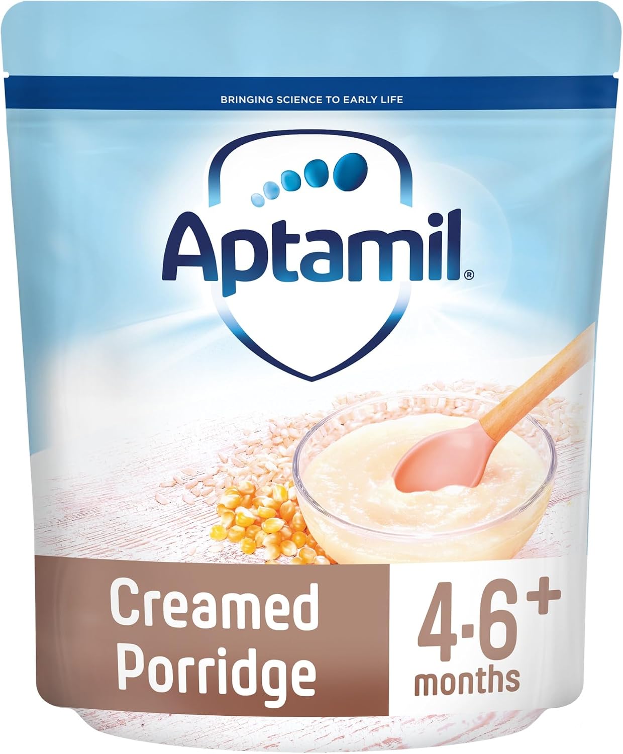 Aptamil Creamed Porridge Baby Food Cereal, 4-6+ Months, 125g (Pack of 5)