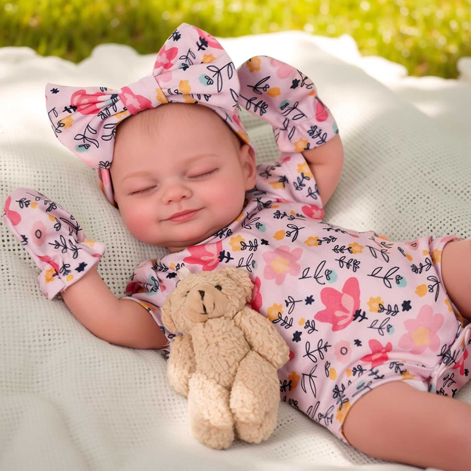 BABESIDE Reborn Babies 17 Inch Skylar Lifelike Newborn Baby Dolls Realistic Baby Dolls Girl hand made Real Life Toddler Dolls with Clothes