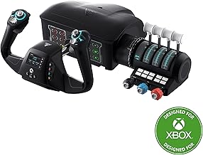 Turtle Beach VelocityOne Flight Universal Control System - Xbox Series X & Xbox Series S, Xbox One & Windows 10 & 11 PCs with Yoke Handle, Throttle Quadrant, Trim Wheel & Rudder Controls