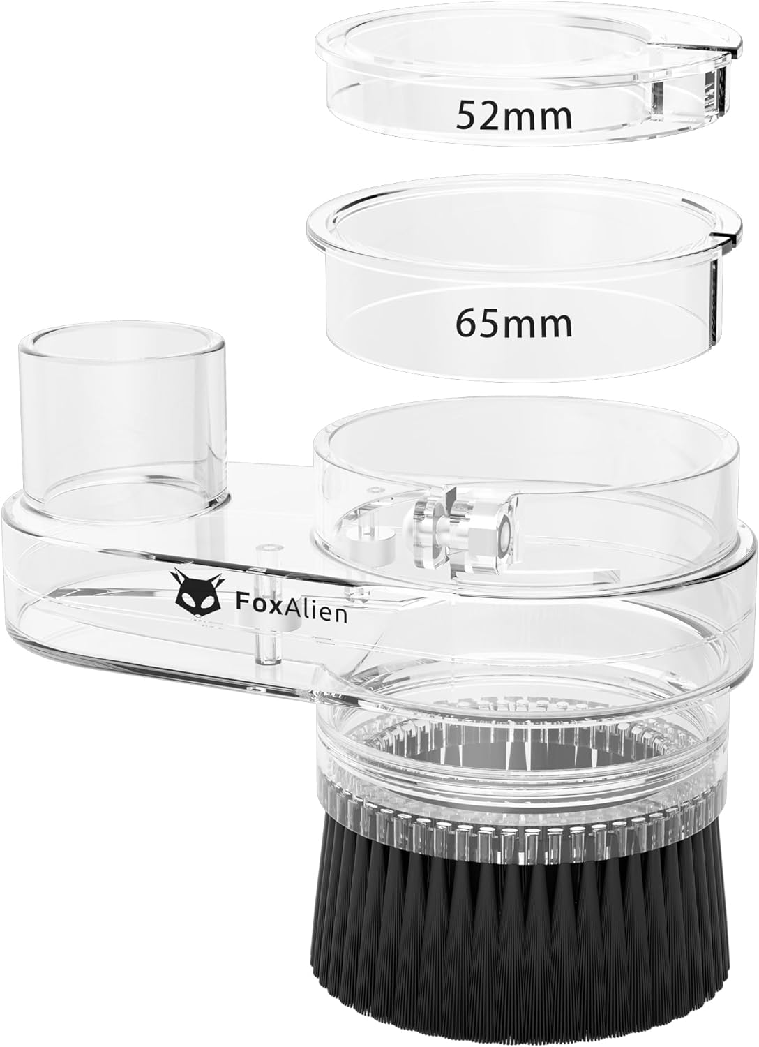 FoxAlien 69mm Diameter Dust Shoe for CNC Router Machine, Compatible with 52mm Spindle Motor and 65mm Router, Hose Diameter 38mm